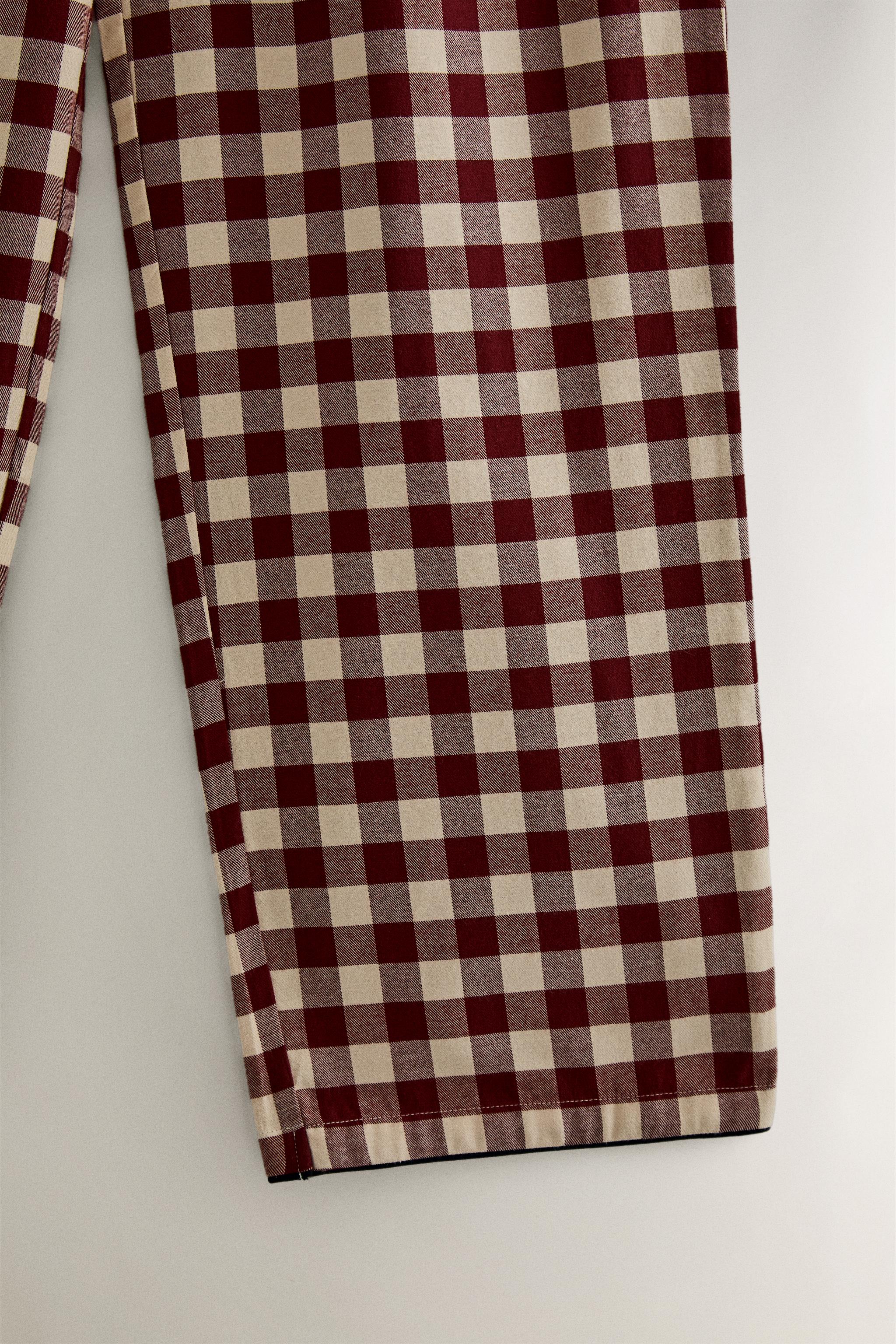 CHRISTMAS GINGHAM PANTS